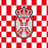 克罗地亚国家足球队红白格子盾徽国旗
